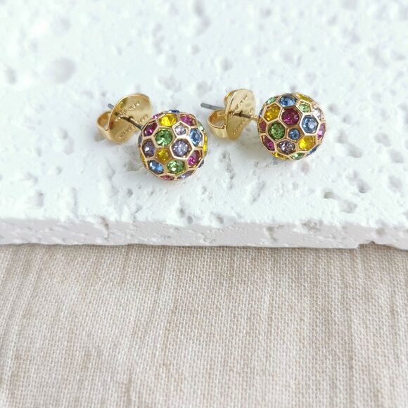 Kate Spade Jewelry - ✨Kate Spade✨ On The Ball Gold Sphere Stud Earrings Multi Color